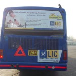 LIC ad on Delhi HOHO Buses